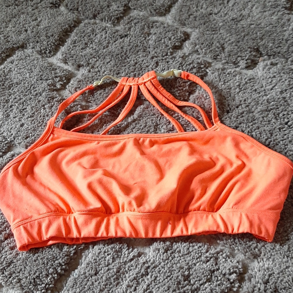Maurices in Motion bright orange sports bra